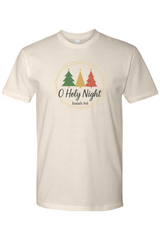 Beige religious Christmas T-Shirt with 