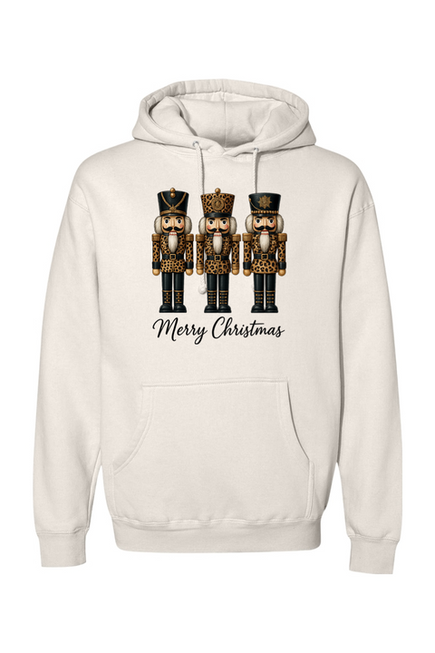 Cream Christmas hoodie with 