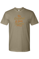 Light olive green Thanksgiving t-shirt with 