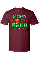 Maroon Christmas t-shirt with 