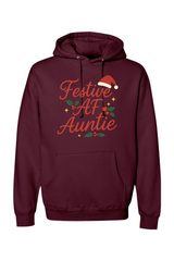 Maroon Christmas hoodie with 