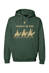 Green religious Christmas hoodie with 