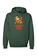 Green vintage Christmas hoodie with 