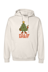 Cream vintage Christmas hoodie with 