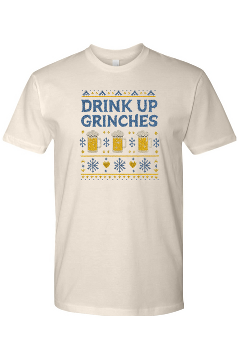 Beige Christmas t-shirt with 