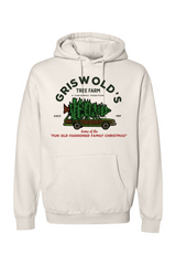 Beige Christmas hoodie with 