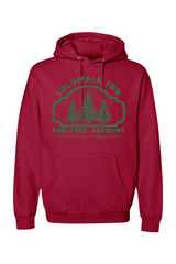 Red Christmas hoodie with 