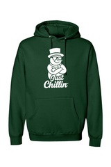 Dark green Christmas hoodie with 