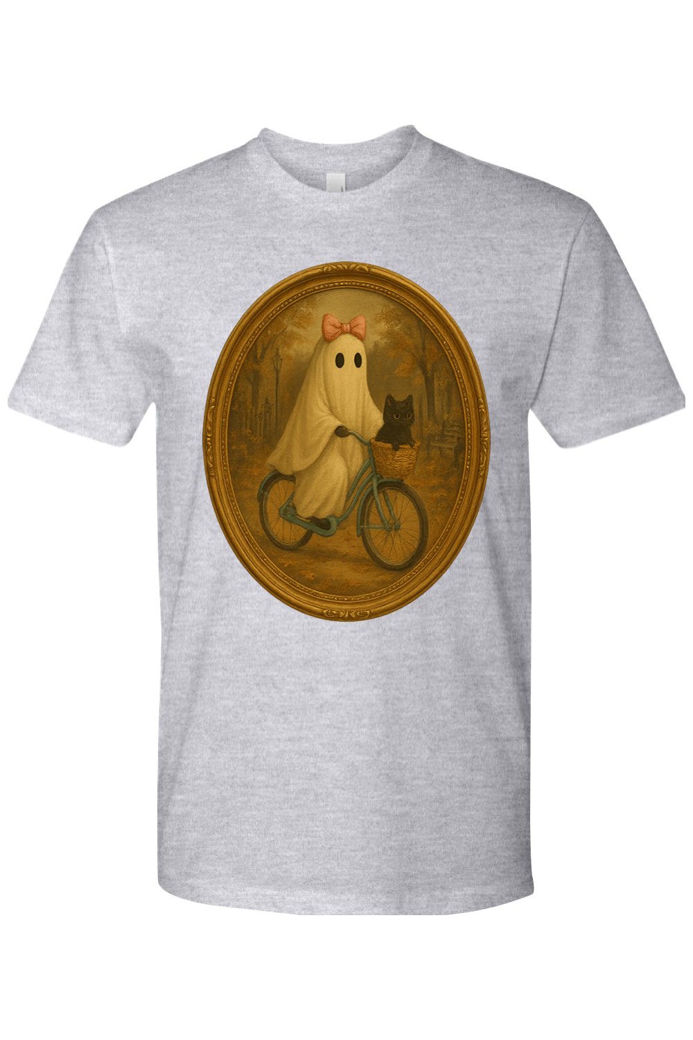 Girlie Ghost Fall Bike Ride T-Shirt
