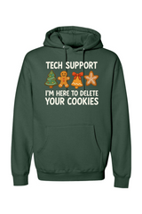 Pine green Christmas hoodie with 