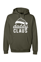 Olive green Christmas hoodie with 
