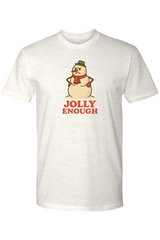 Light cream vintage Christmas t-shirt with 