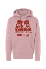 Pink funny Christmas hoodie with 