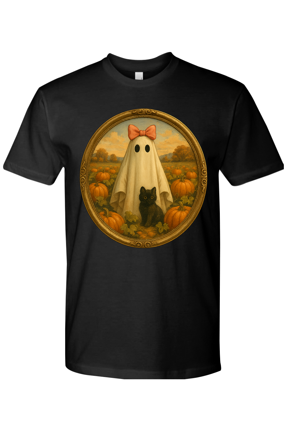 Girlie Ghost Pumpkin Patch T-Shirt