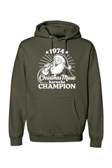 Olive green Christmas hoodie with 