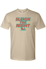 Dark beige vintage Christmas t-shirt with 