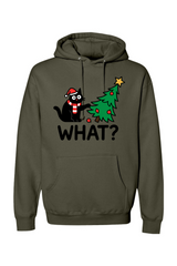 Olive green Christmas hoodie with 
