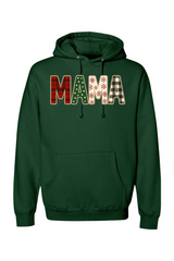 Dark green Christmas hoodie with 