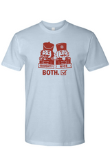 Light blue funny Christmas t-shirt with 
