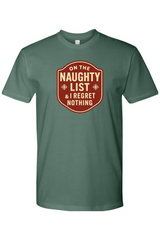 Pine green Christmas t-shirt with 