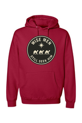 Red religious Christmas hoodie with 