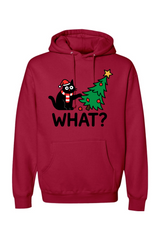 Red Christmas hoodie with 