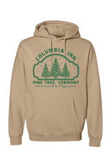 Dark beige Christmas hoodie with 