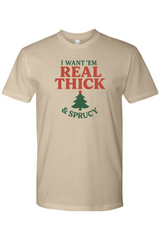 Dark beige Christmas t-shirt with 