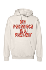 Beige Christmas hoodie with 