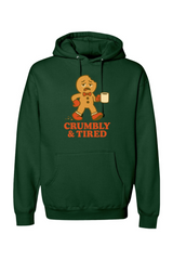 Dark green vintage Christmas hoodie with 