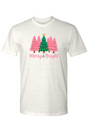 Merry & Bright Pink Christmas Tree T-Shirt