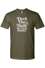 Olive green Christmas t-shirt with 