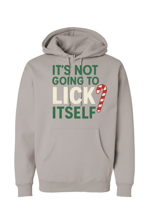 Gray Christmas hoodie with 