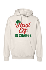 Cream Christmas hoodie with 