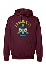 Maroon Christmas hoodie with 