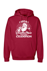 Red Christmas hoodie with 