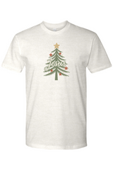 Light cream Christmas t-shirt with 