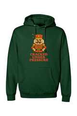 Dark green vintage Christmas hoodie with 