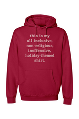 Red Christmas hoodie with 