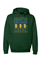 Dark green Christmas hoodie with 