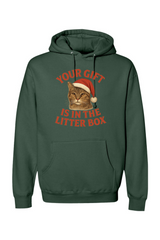 Pine green Christmas hoodie with 