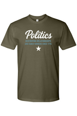 Olive green Thanksgiving t-shirt with 