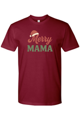 Burgundy Christmas t-shirt with 