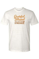 Light cream Thanksgiving t-shirt with 