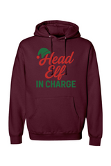 Maroon Christmas hoodie with 