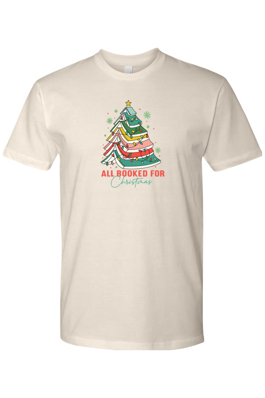 Beige Christmas t-shirt with 