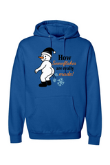 Royal blue Christmas hoodie with 