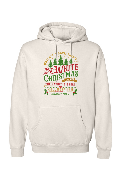 Beige Christmas hoodie with 
