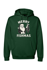 Dark green Christmas hoodie with 
