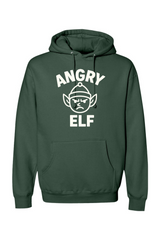Pine green Christmas hoodie with 